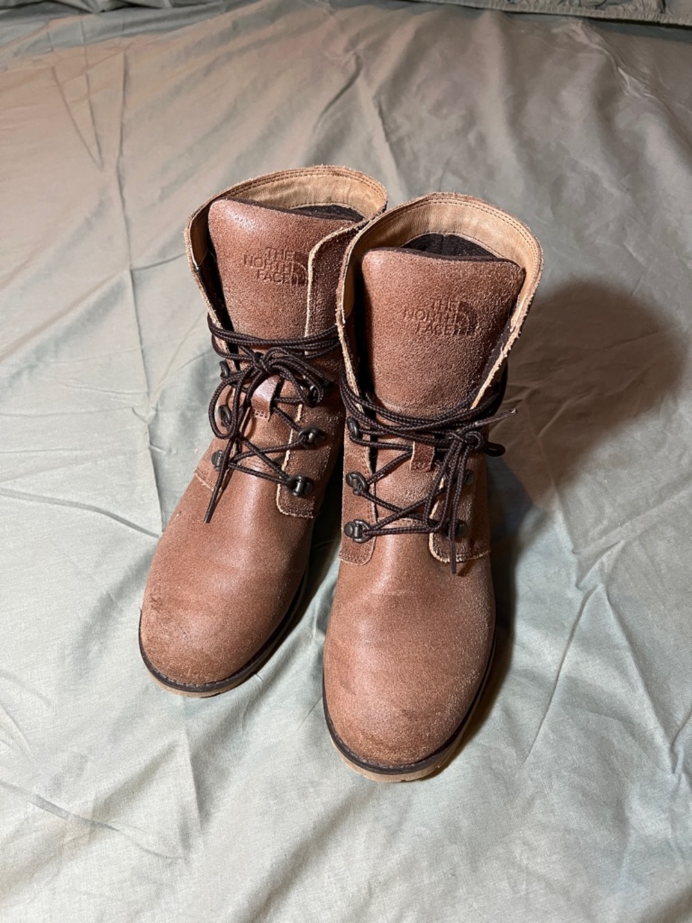 The North Face Brown Suede Lace-Up Ankle Boots